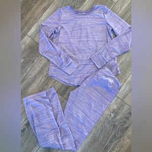 Lands End Purple Long Sleeve Lounge Set
